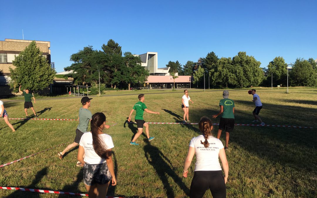 Impressions from the EAGLE students’ participation in the 2019 Geo Summer Party’s Dodgeball Competition