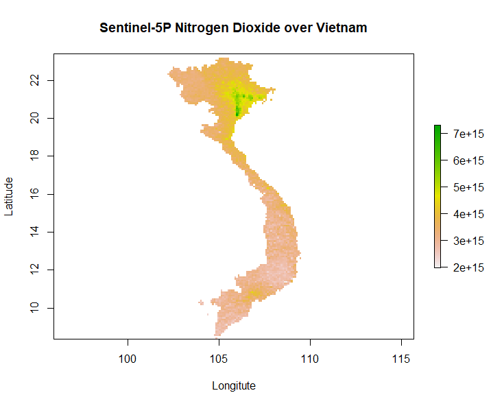R Processing Toolbox for Sentinel-5P data
